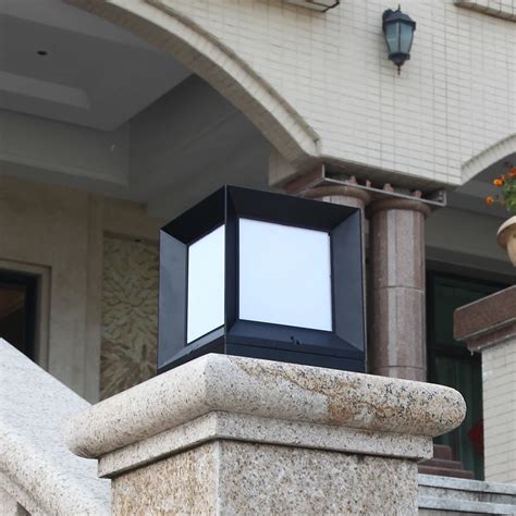 Main gate pillar light .
